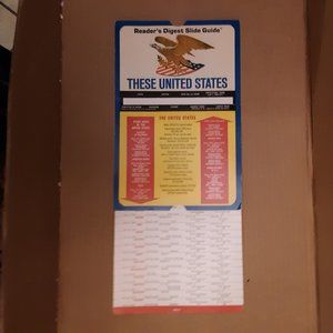 Readers Digest Slide Guide These United States 1968 Vintage USA History VG Used